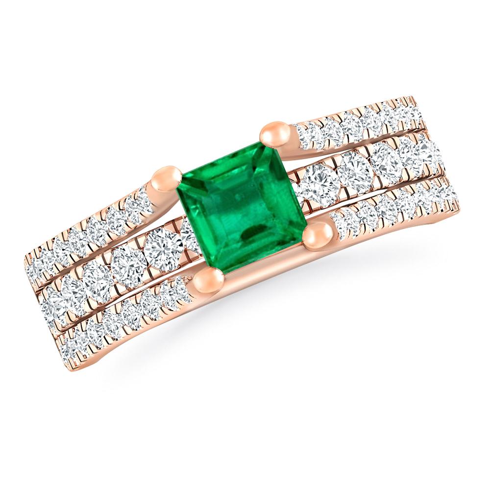 Rose Gold - Emerald