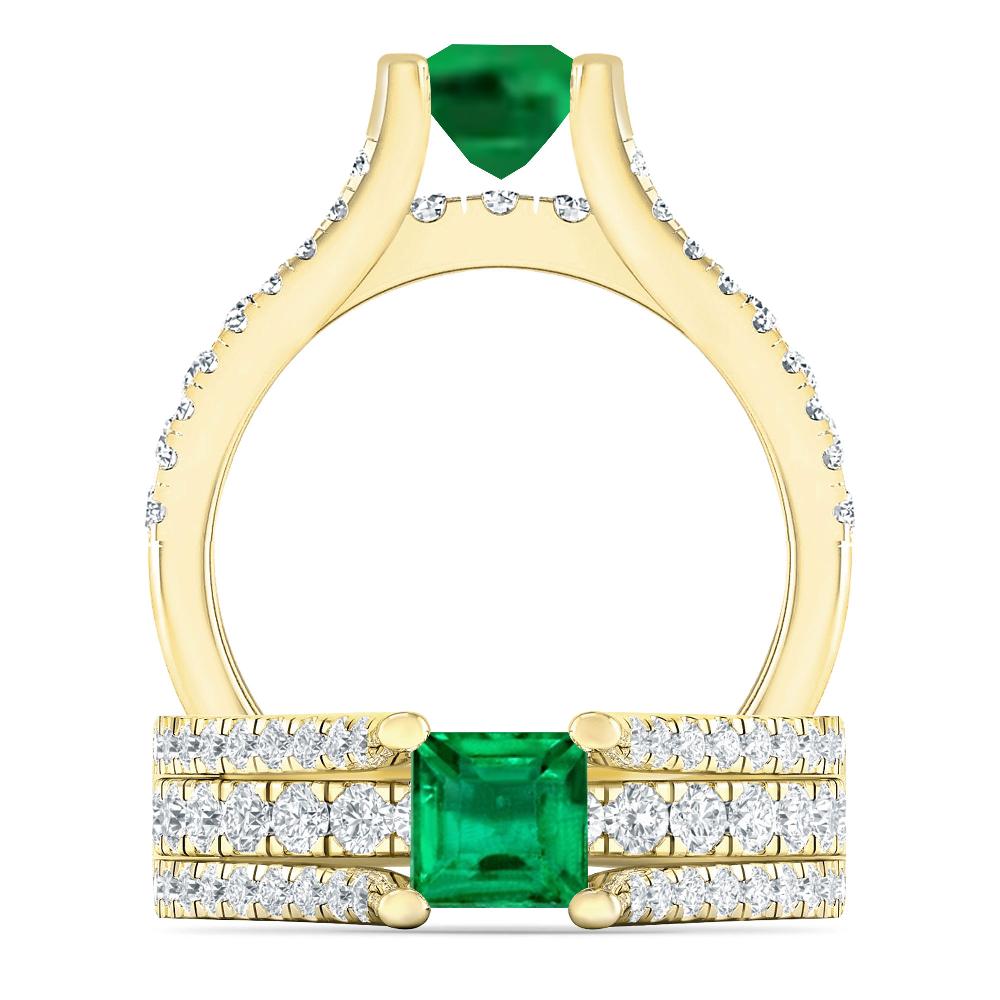 Yellow Gold - Emerald