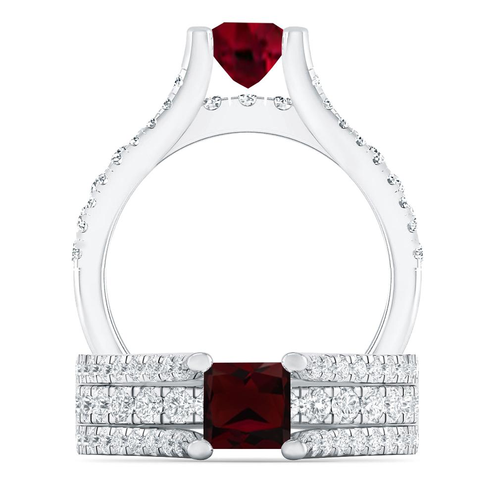 White Gold - Garnet