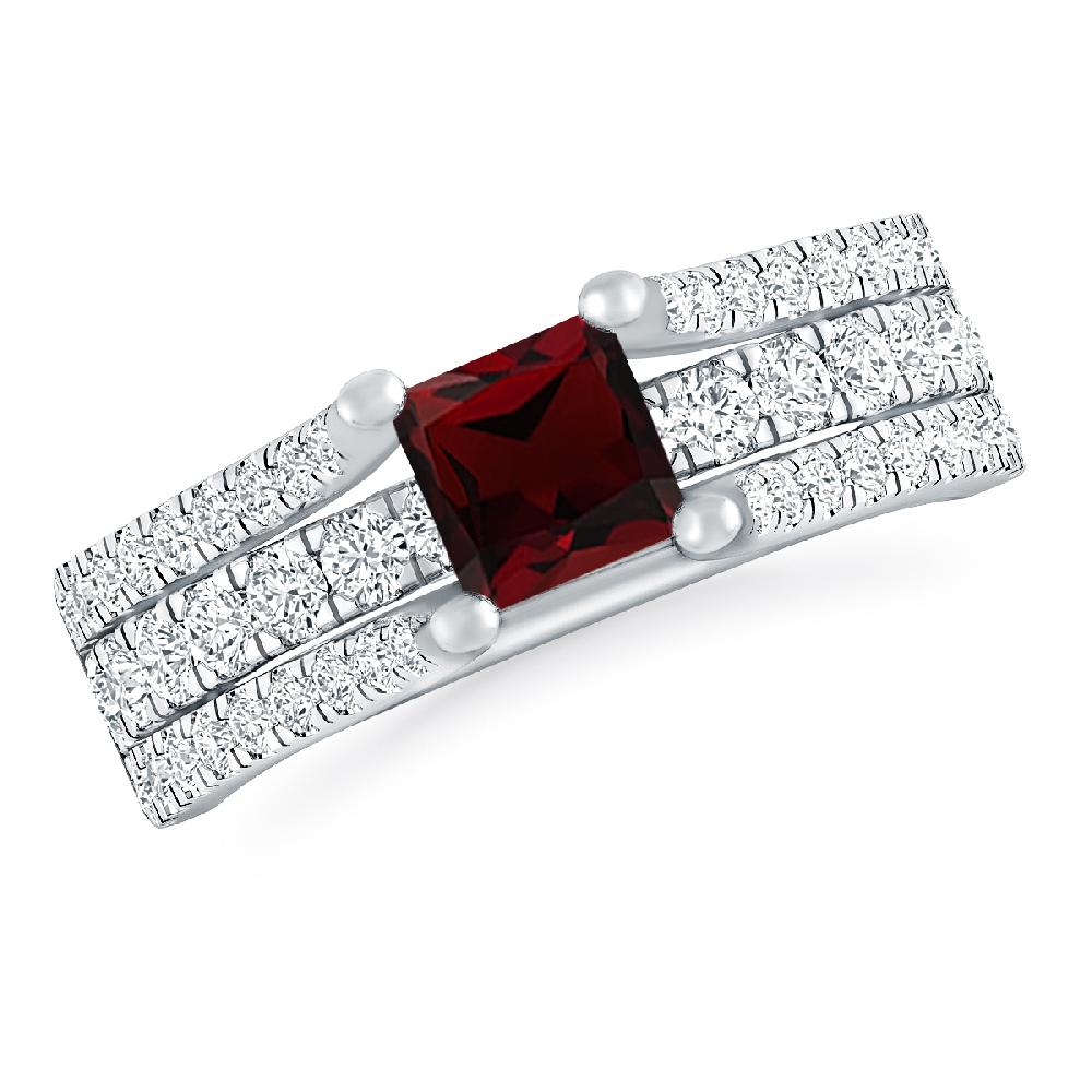 White Gold - Garnet