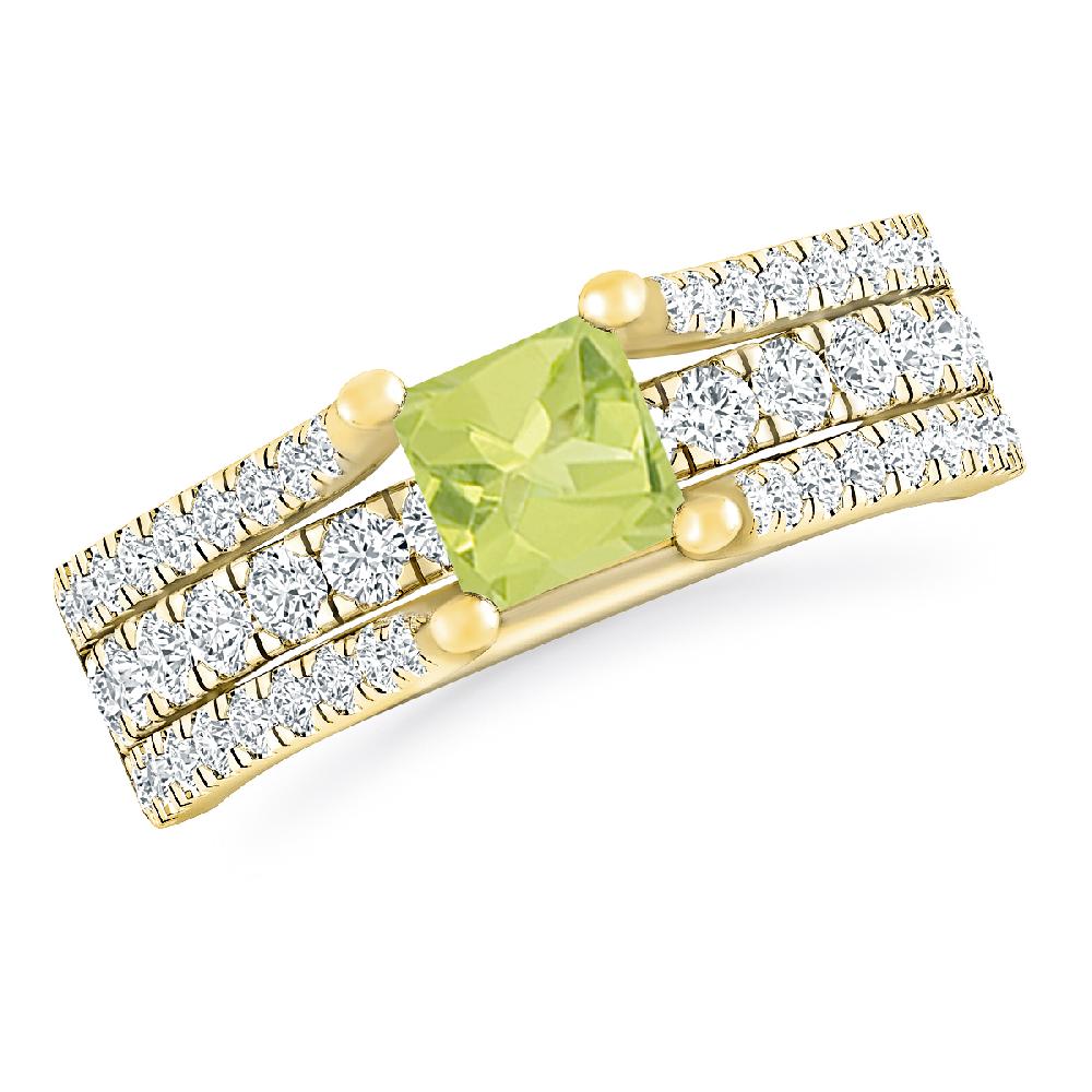 Yellow Gold - Peridot