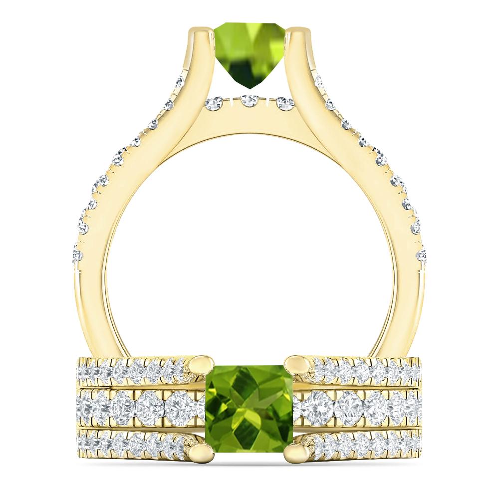 Yellow Gold - Peridot