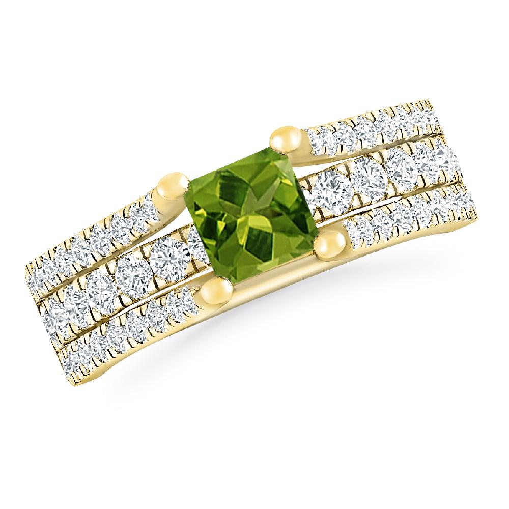 Yellow Gold - Peridot