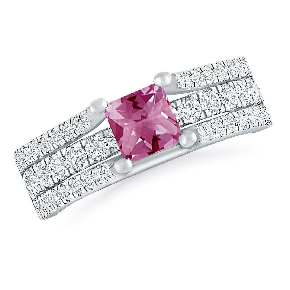 White Gold - Pink Tourmaline