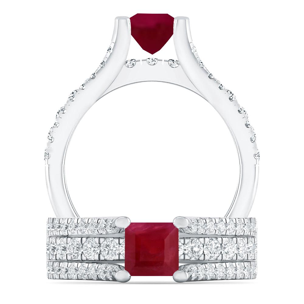 White Gold - Ruby