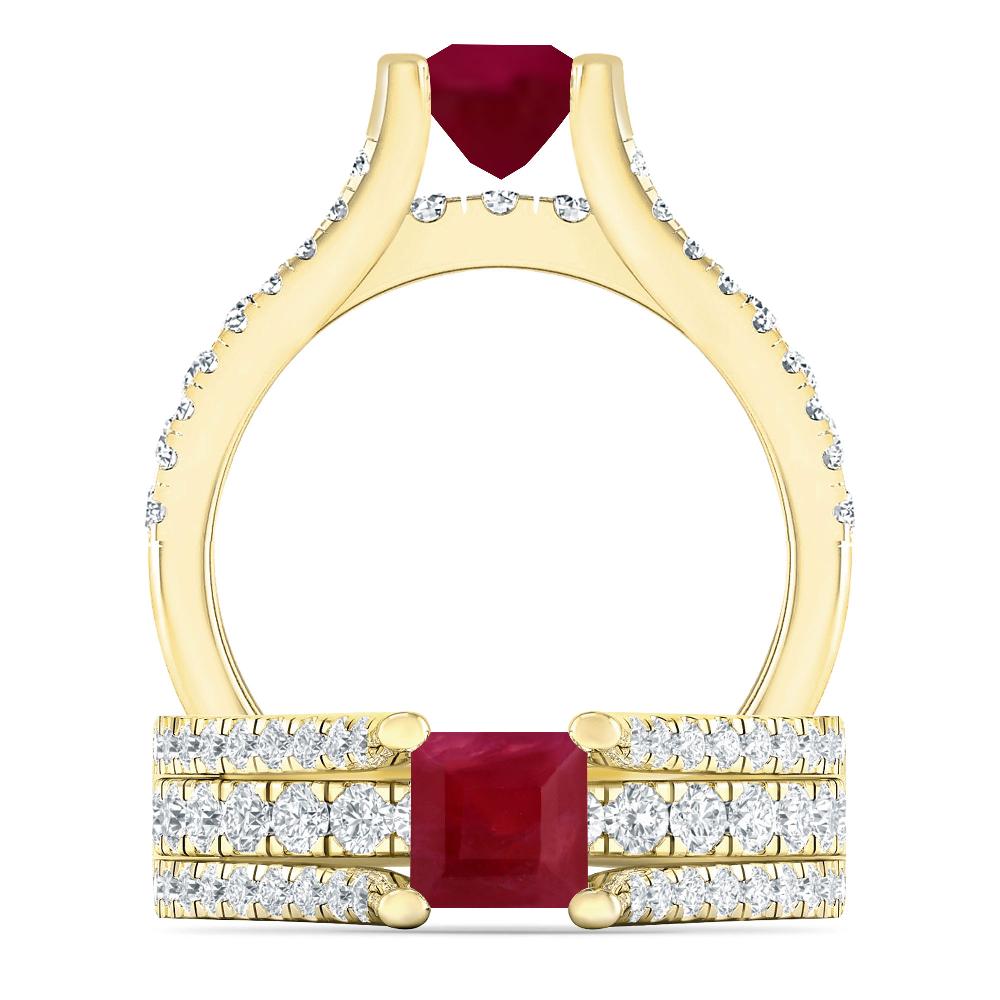 Yellow Gold - Ruby