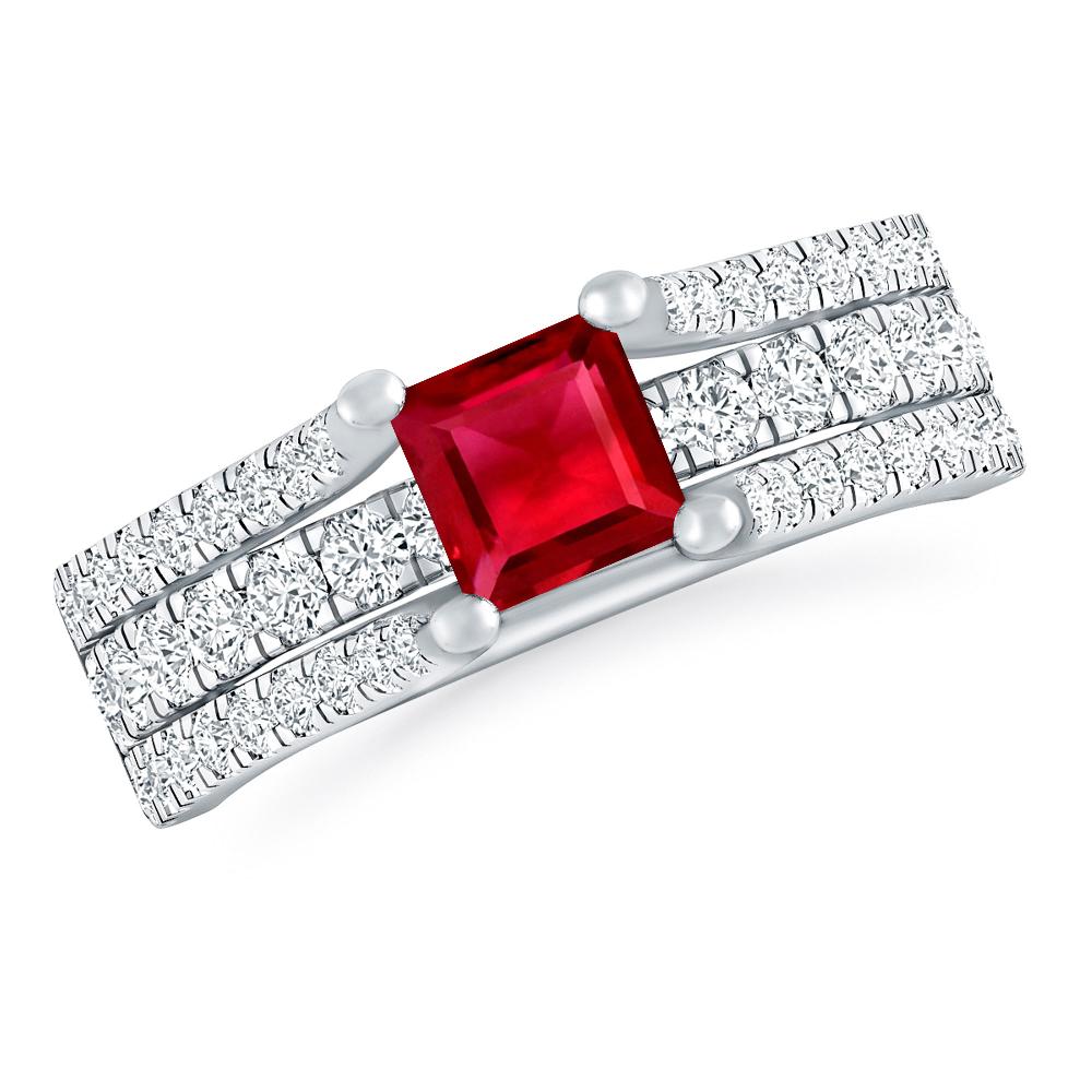 White Gold - Ruby