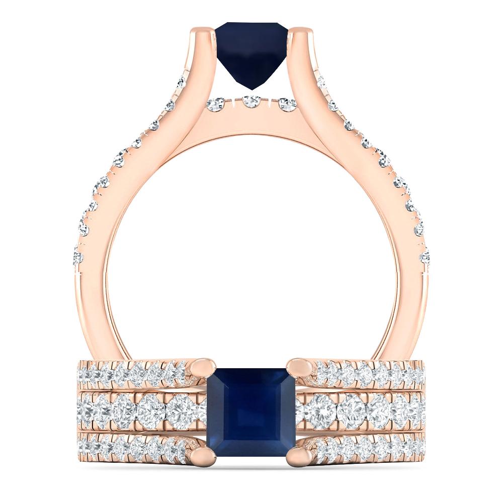 Rose Gold - Sapphire