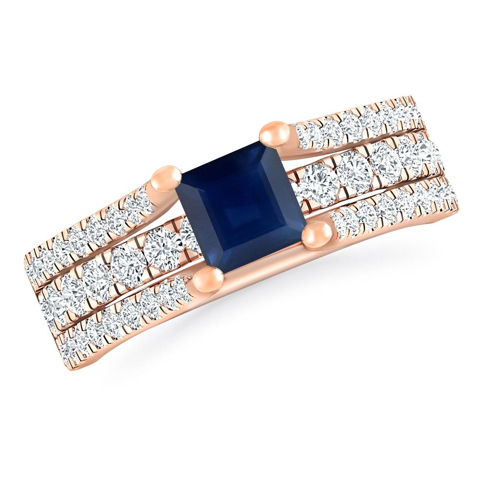 Rose Gold - Sapphire