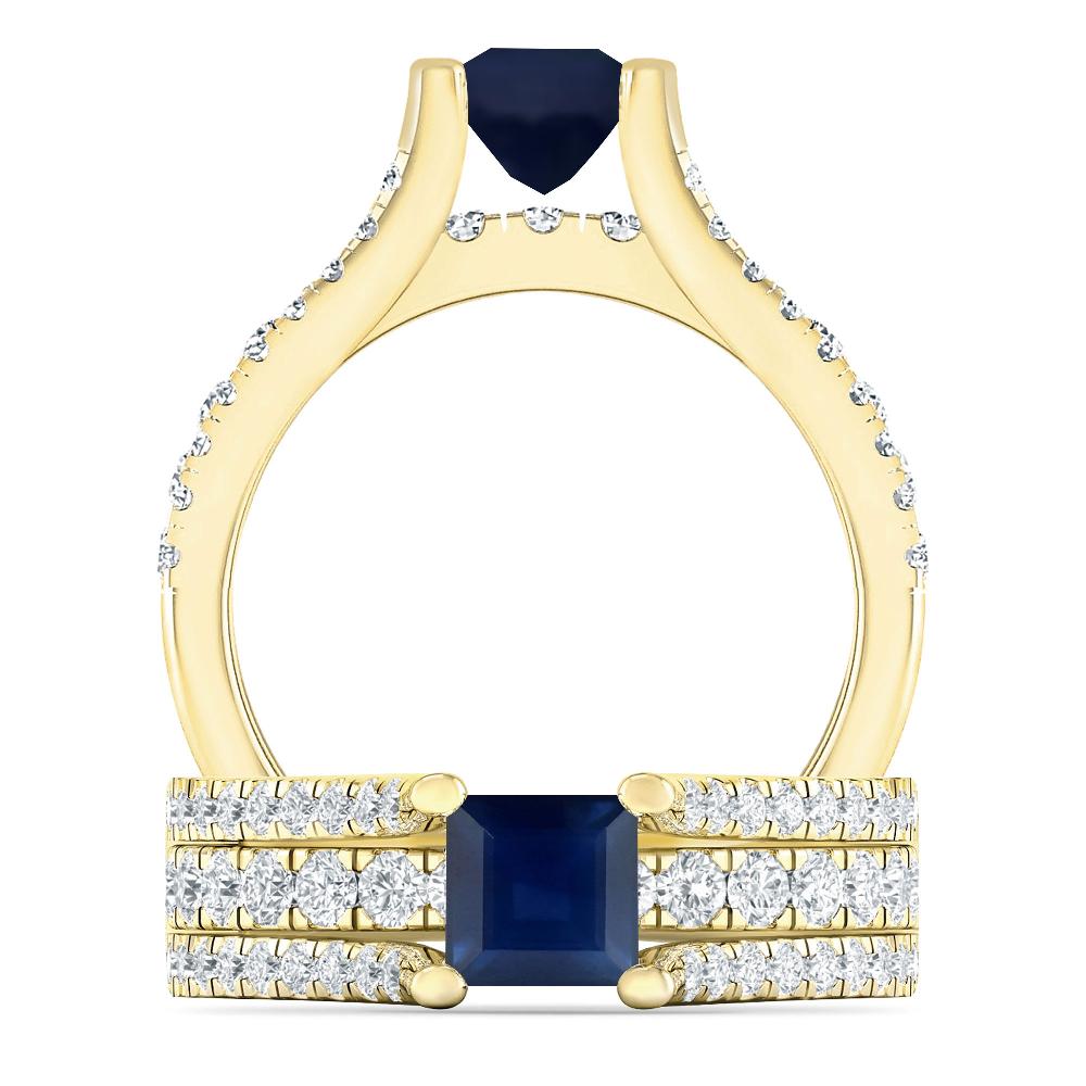 Yellow Gold - Sapphire