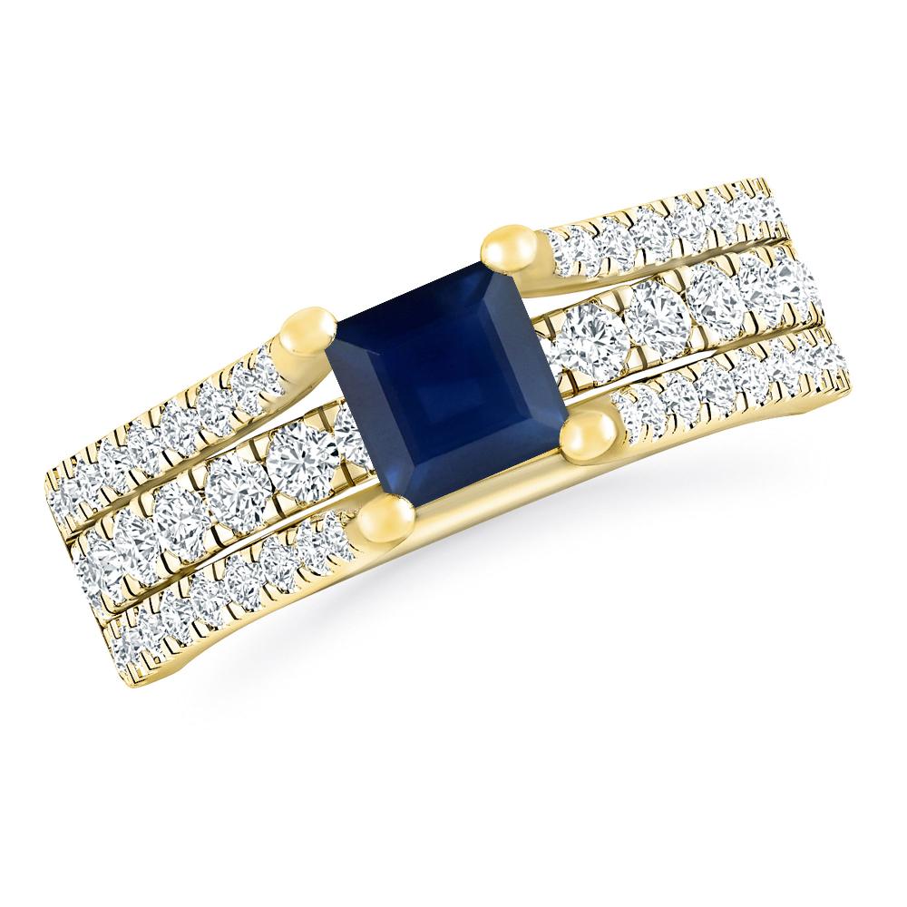 Yellow Gold - Sapphire