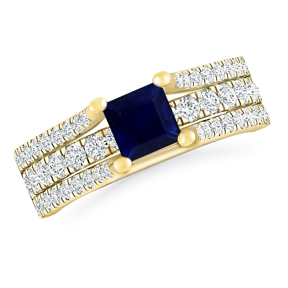 Yellow Gold - Sapphire