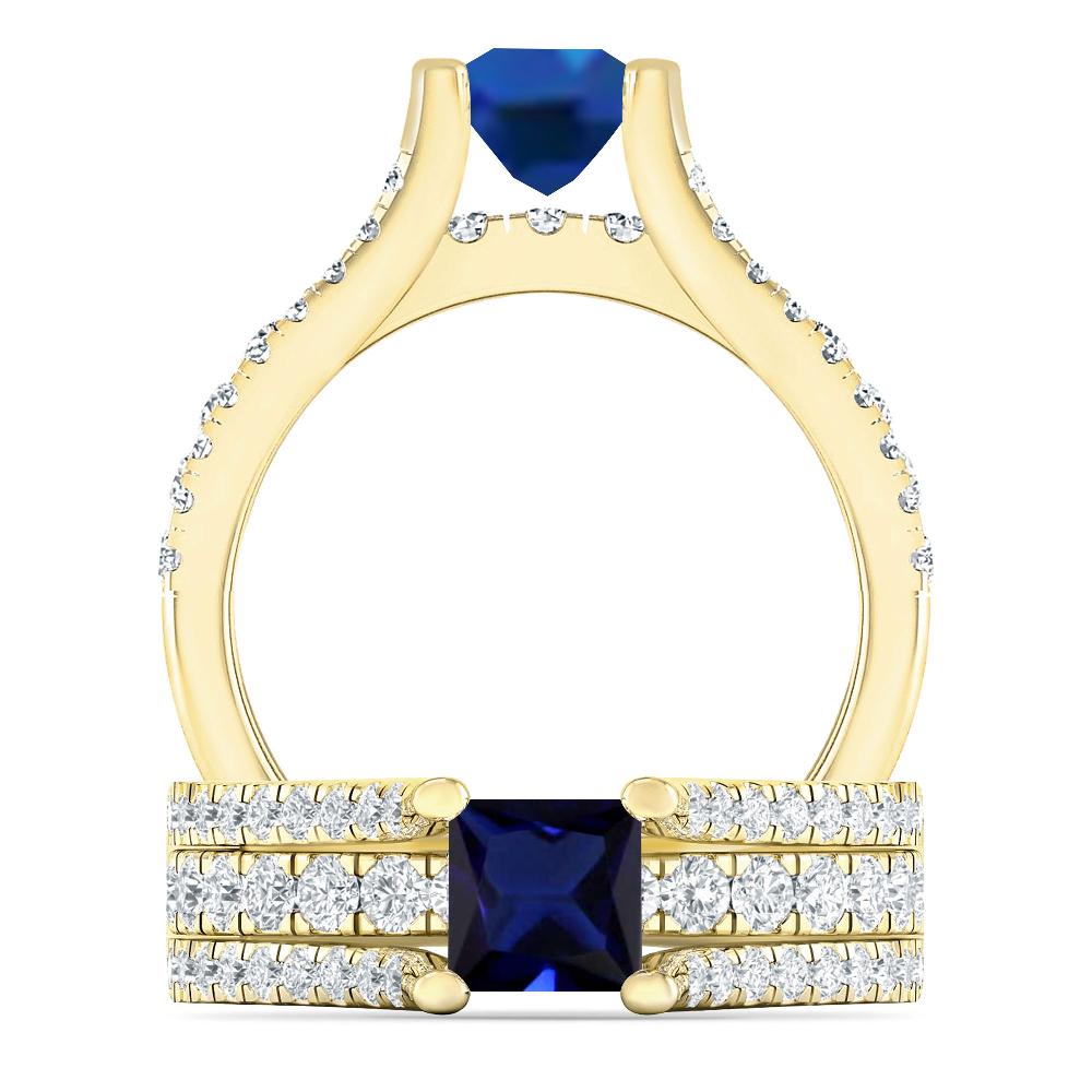 Yellow Gold - Sapphire