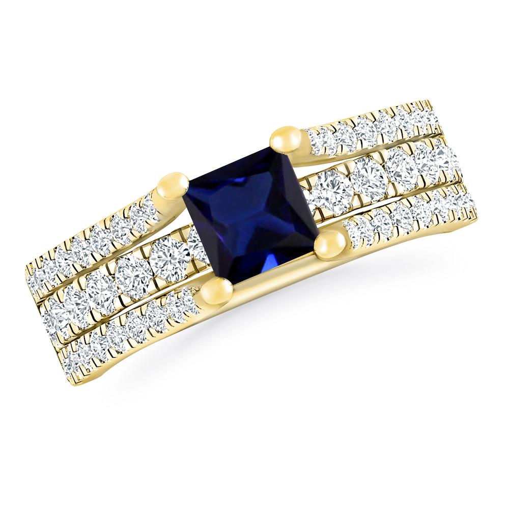 Yellow Gold - Sapphire