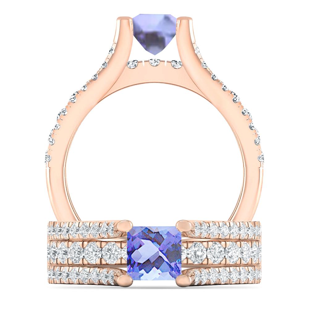 Rose Gold - Tanzanite