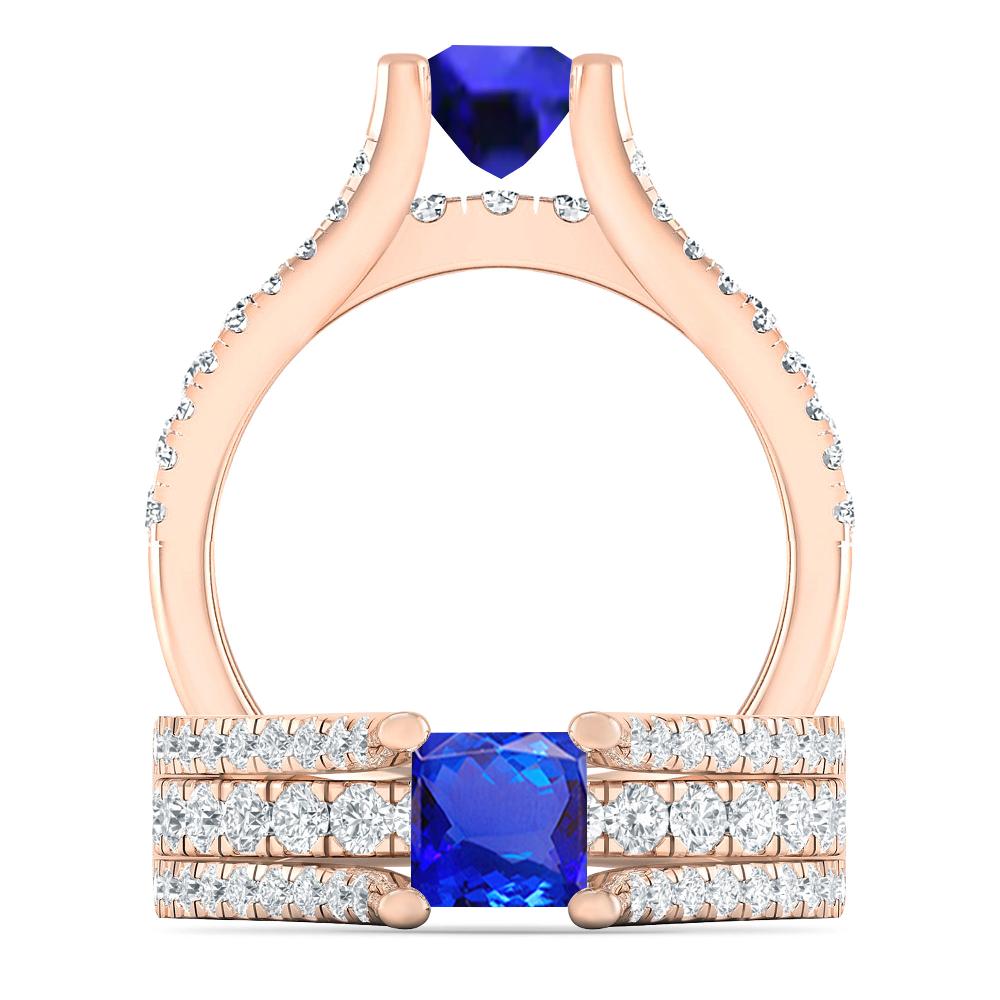 Rose Gold - Tanzanite