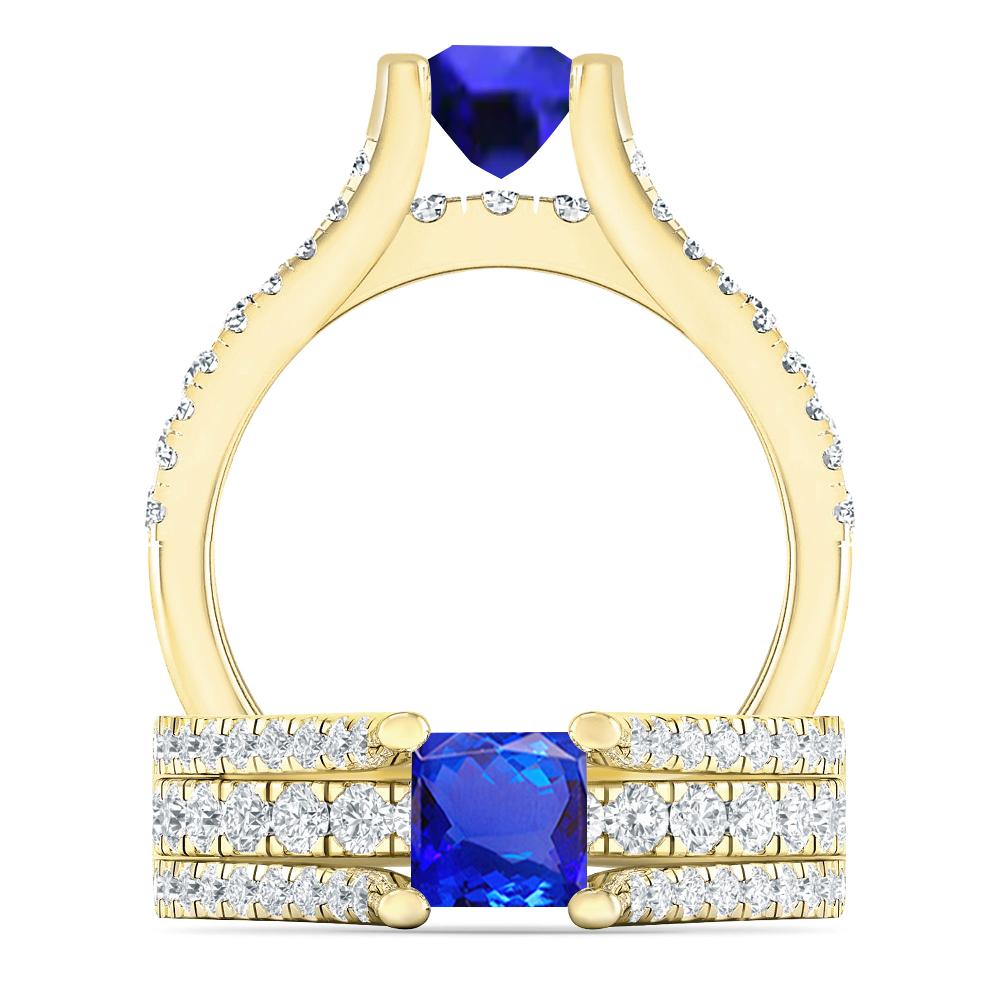 Yellow Gold - Tanzanite