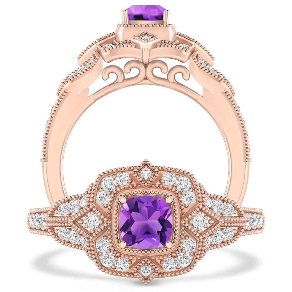 Rose Gold - Amethyst