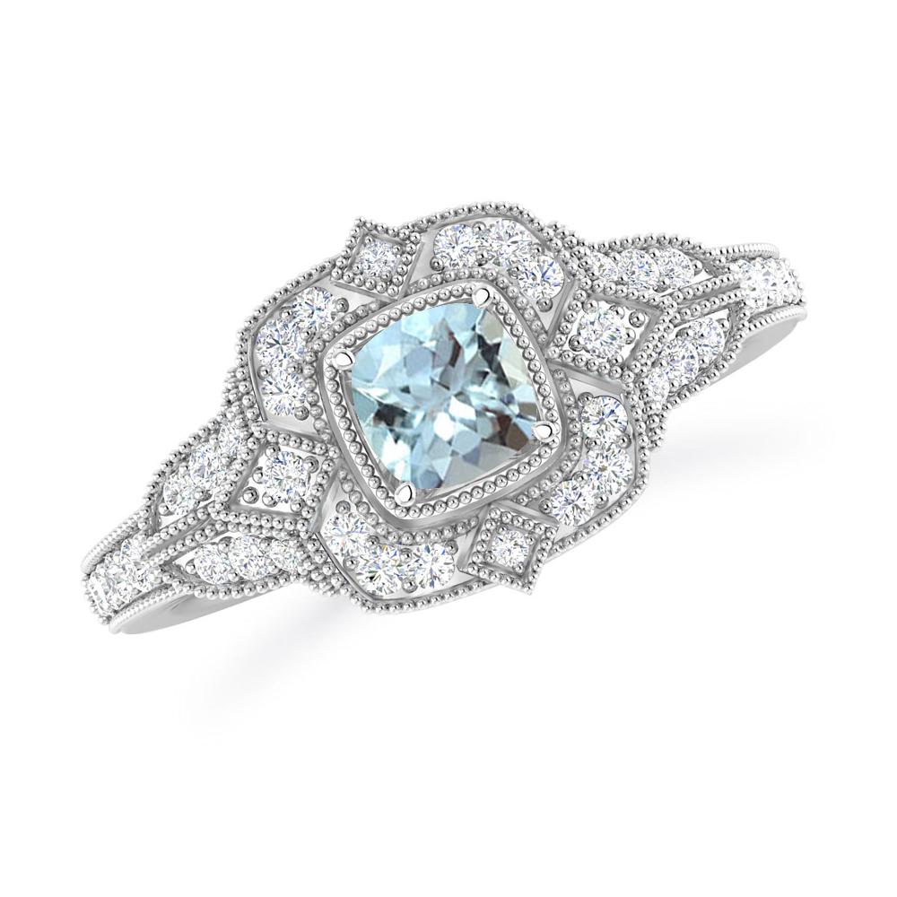 White Gold - Aquamarine