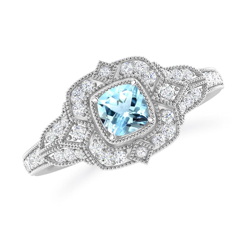 White Gold - Aquamarine