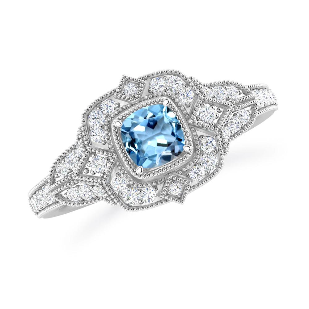 White Gold - Aquamarine