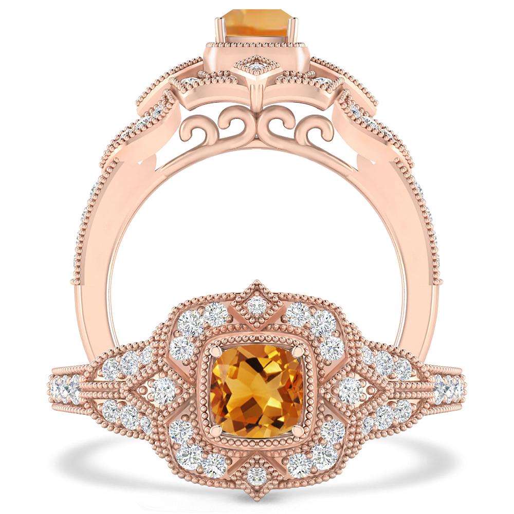 Rose Gold - Citrine