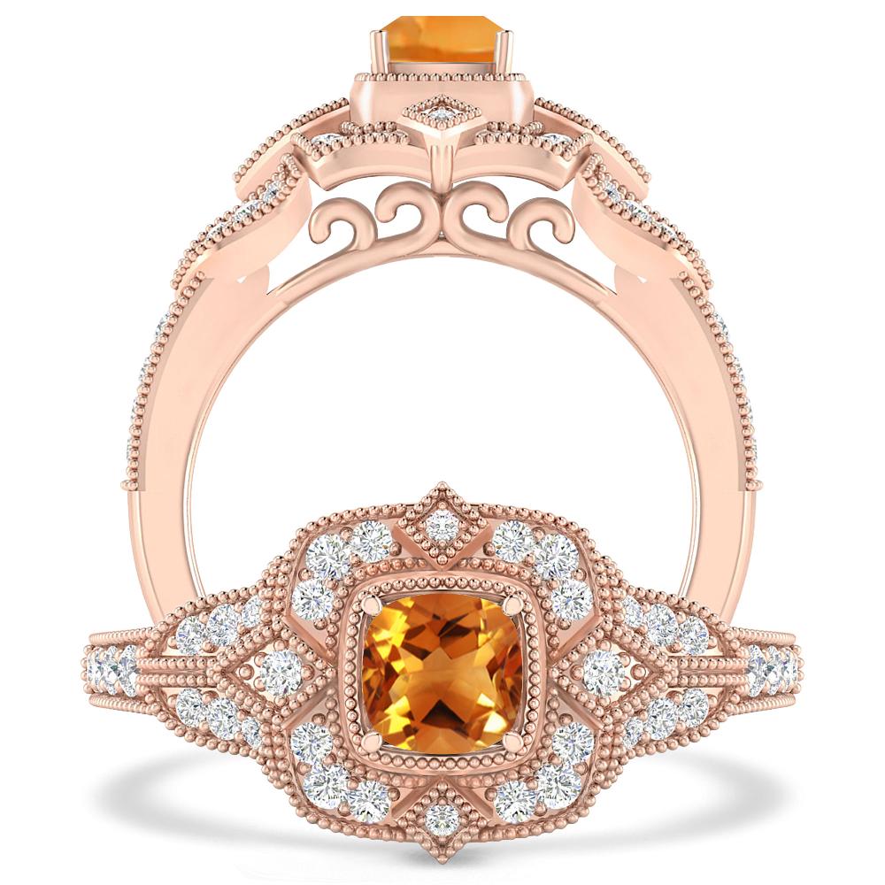 Rose Gold - Citrine