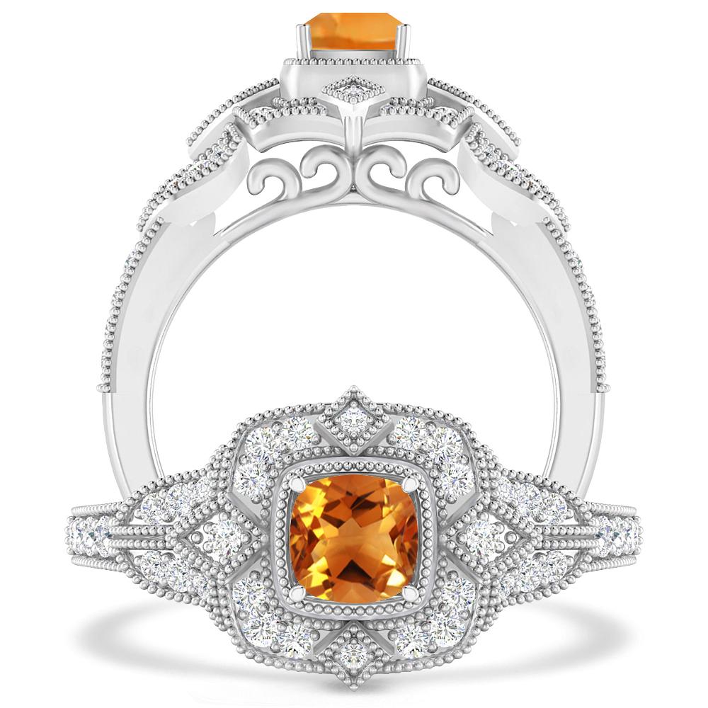 White Gold - Citrine