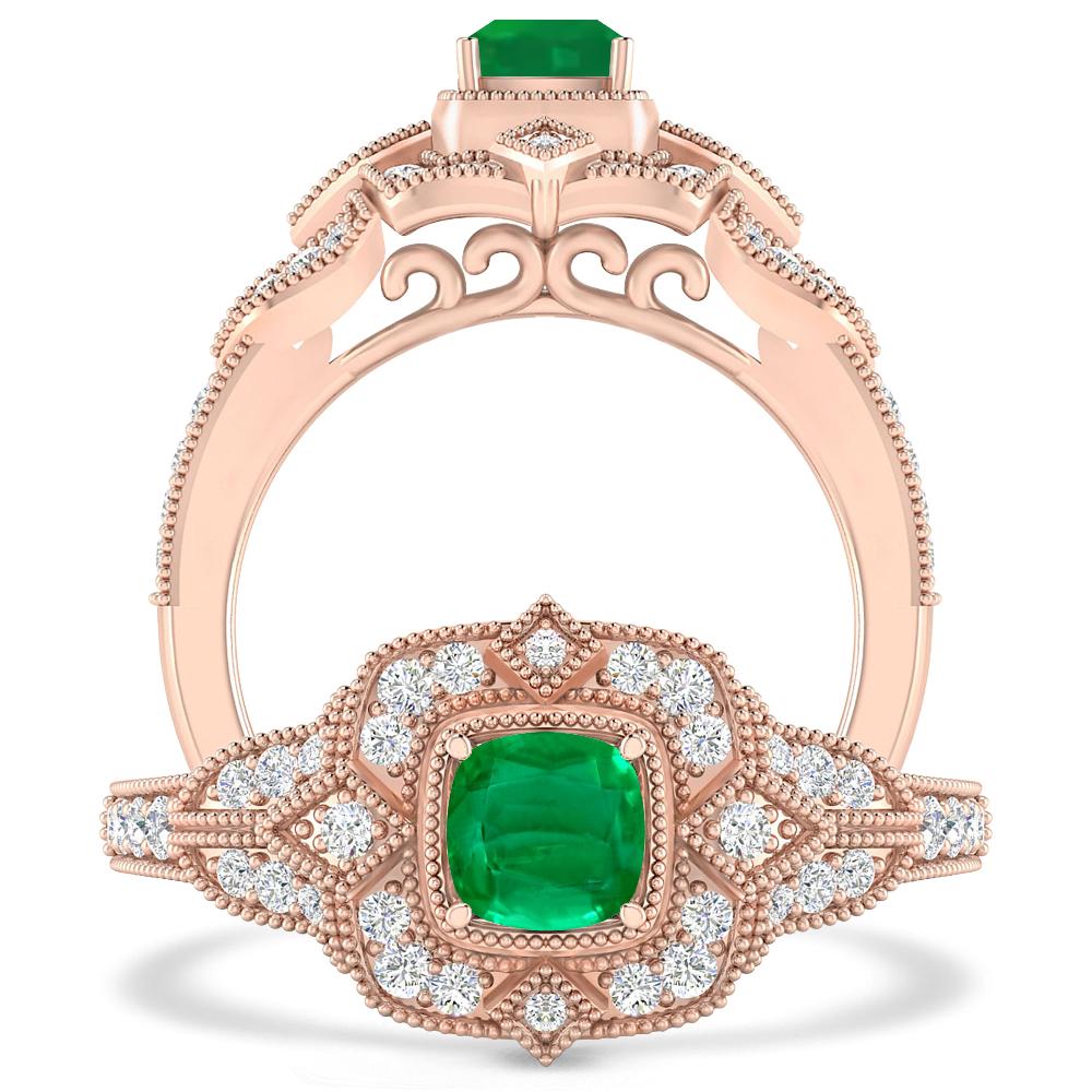 Rose Gold - Emerald