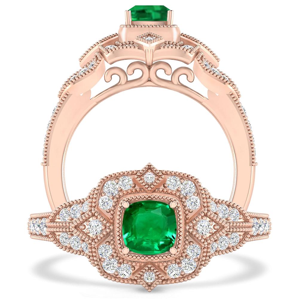 Rose Gold - Emerald