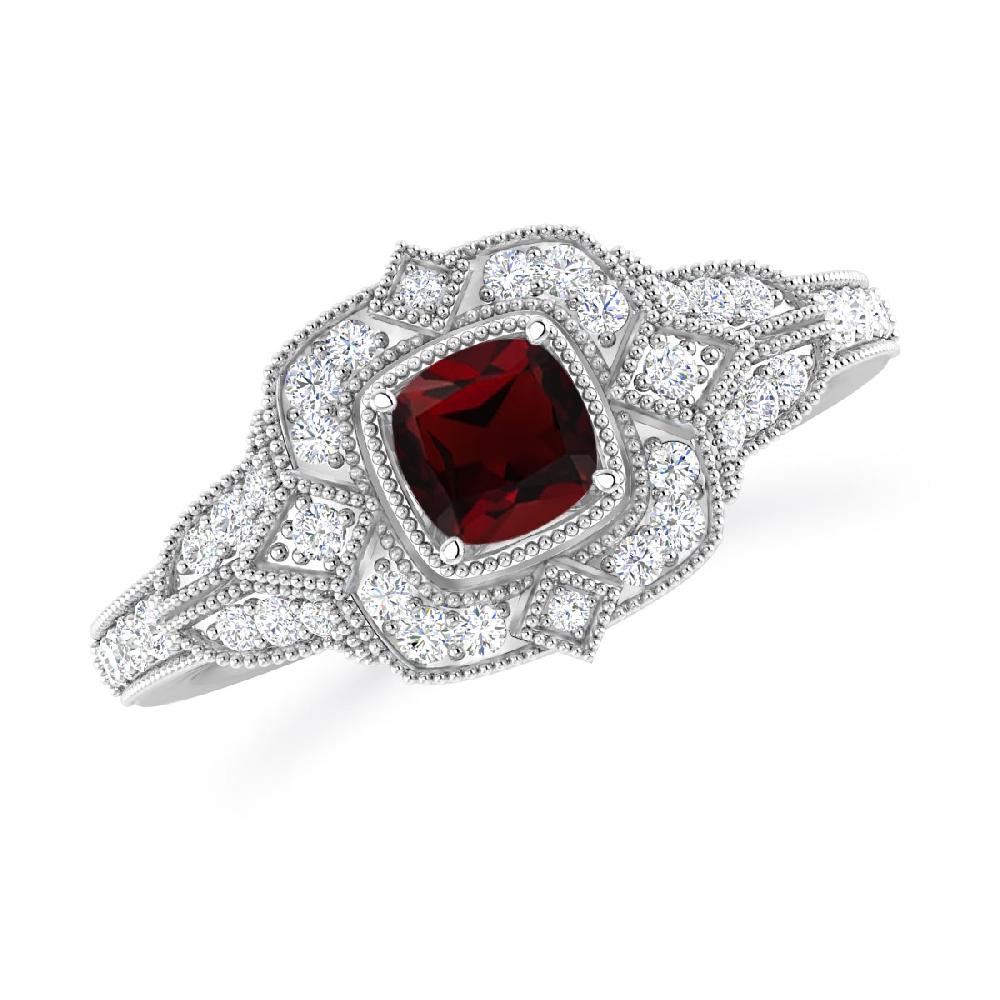 White Gold - Garnet