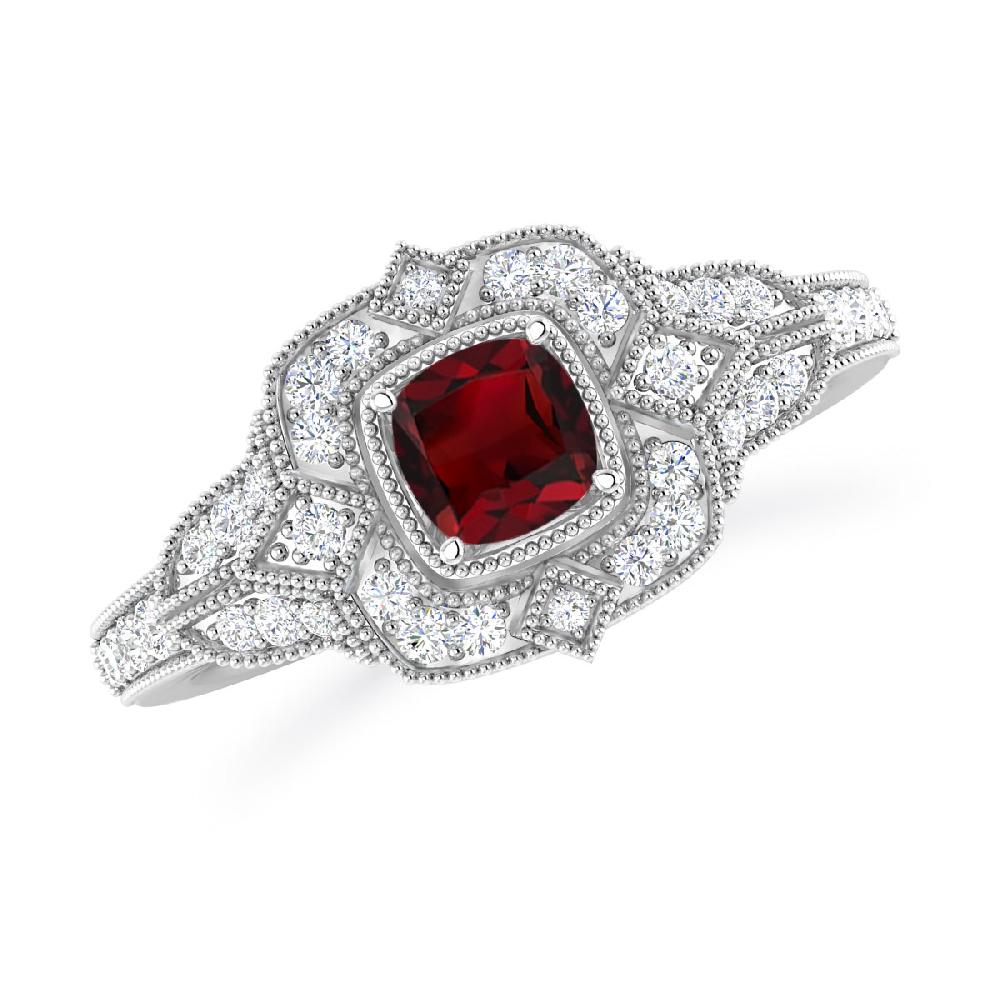 White Gold - Garnet