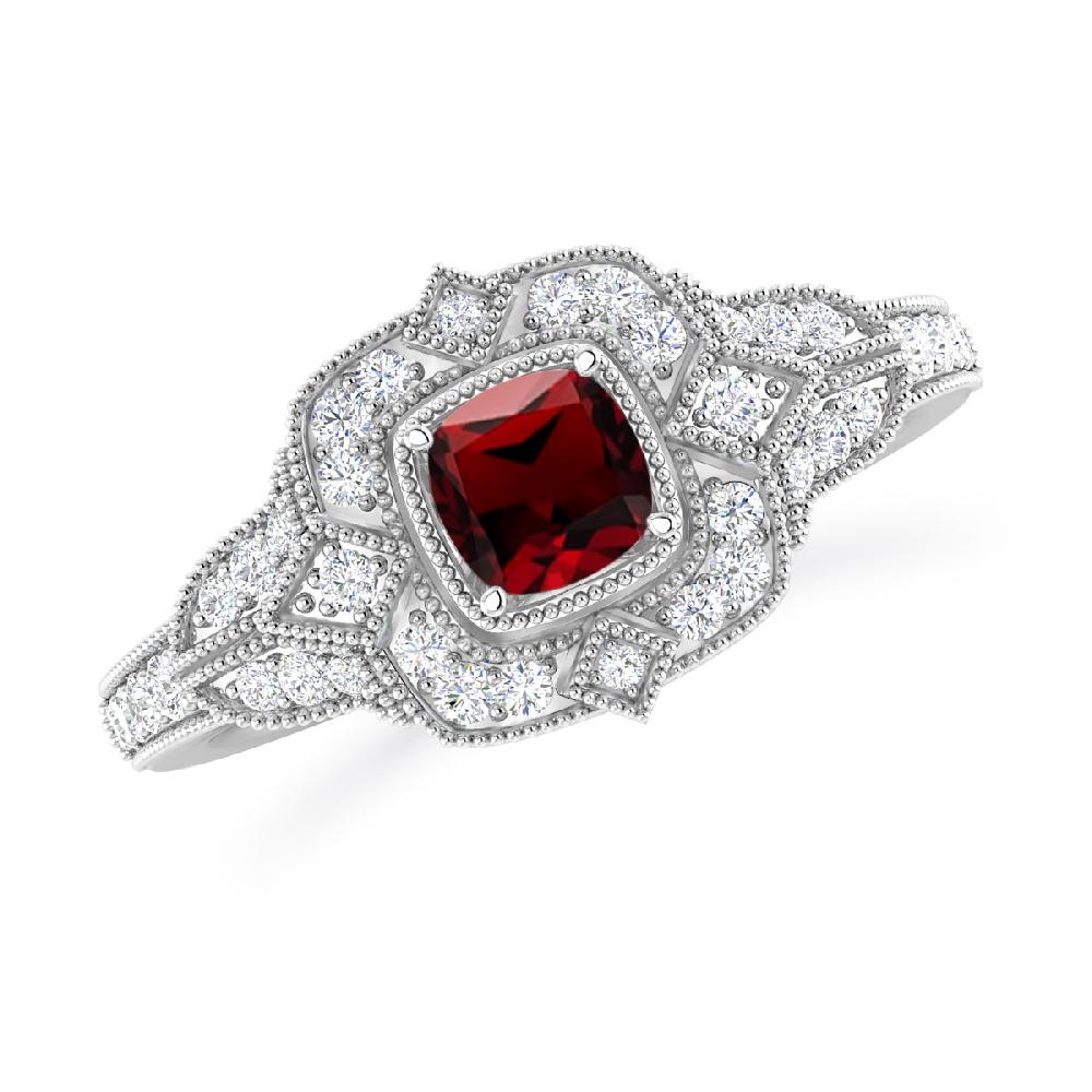 White Gold - Garnet