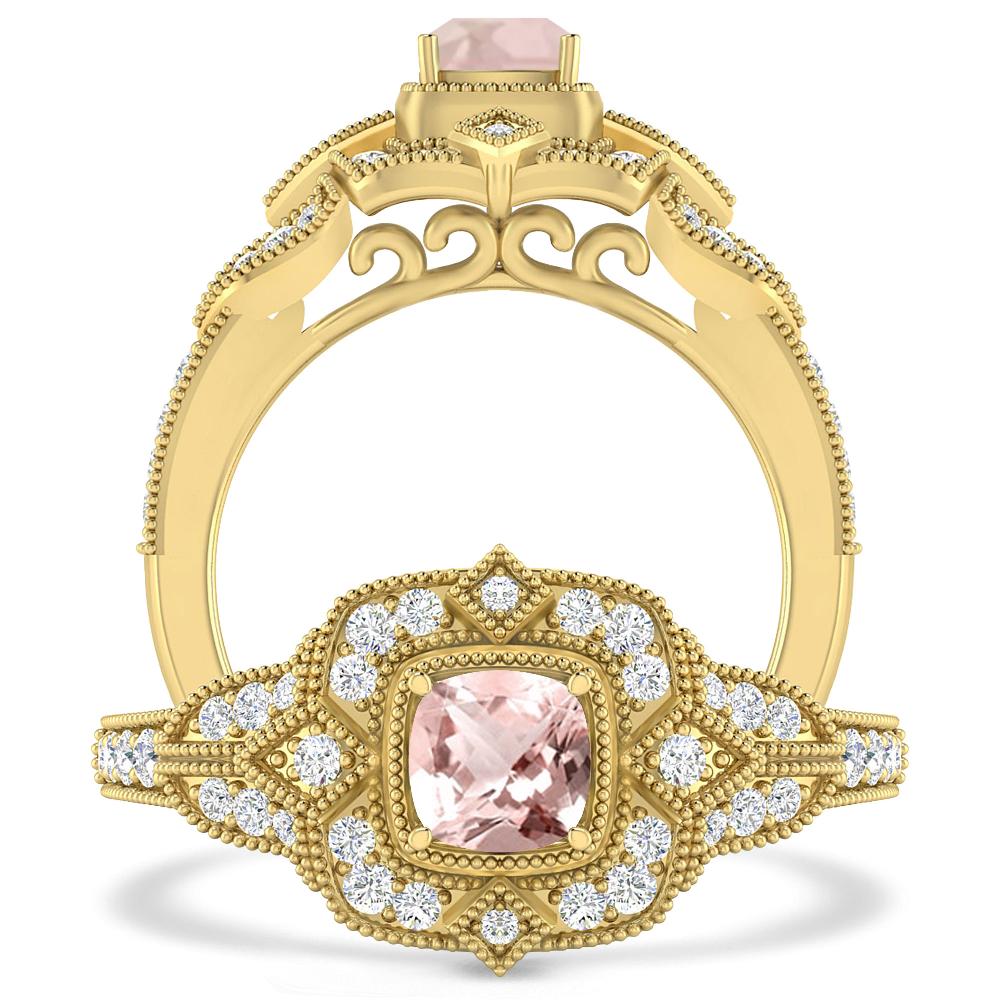 Yellow Gold - Morganite