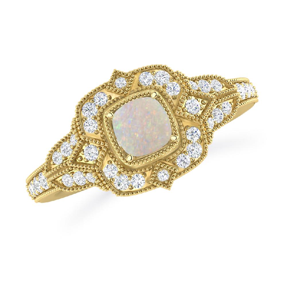 Yellow Gold - Opal