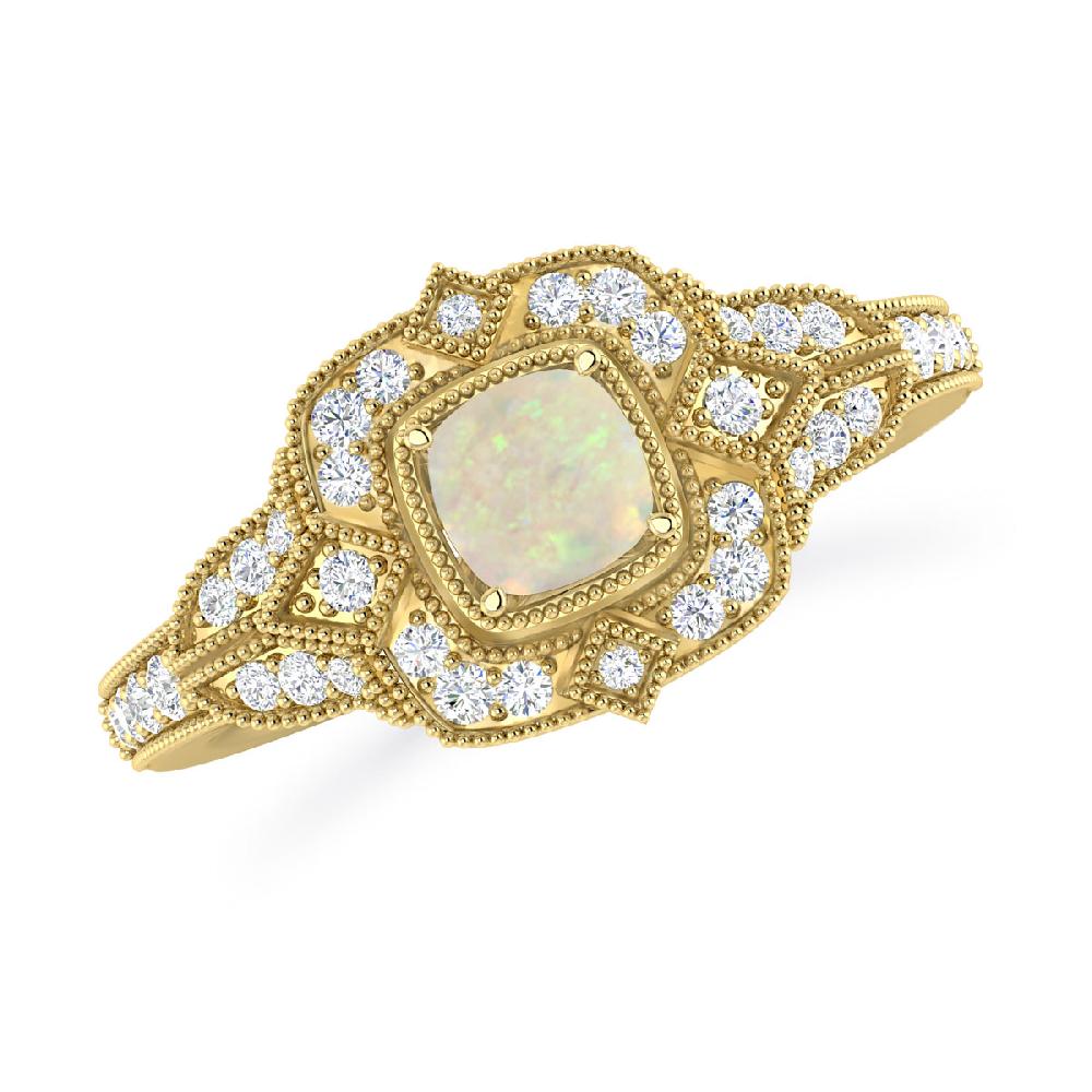 Yellow Gold - Opal