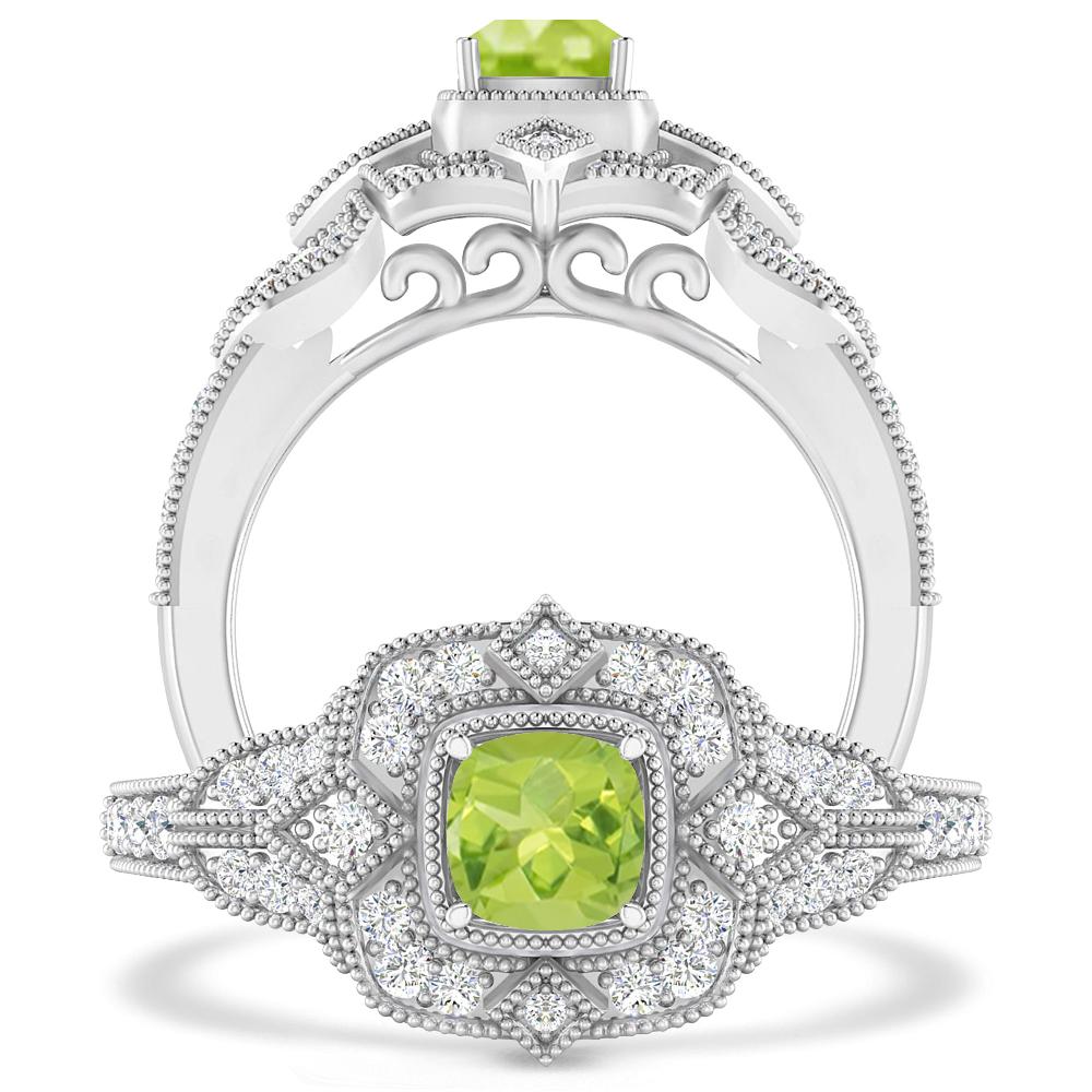 White Gold - Peridot