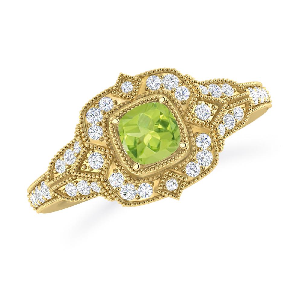 Yellow Gold - Peridot