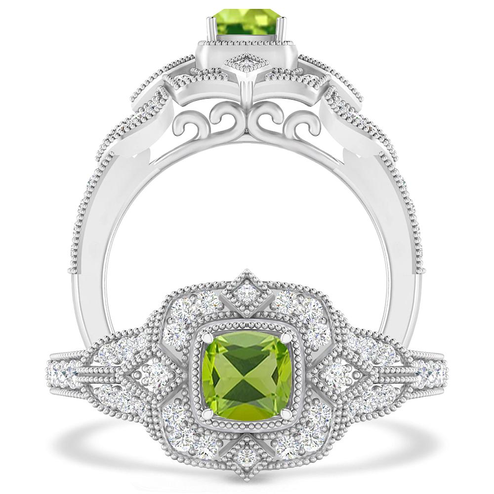 White Gold - Peridot