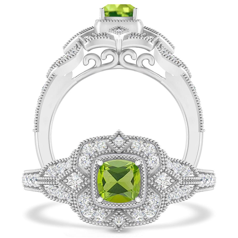 White Gold - Peridot