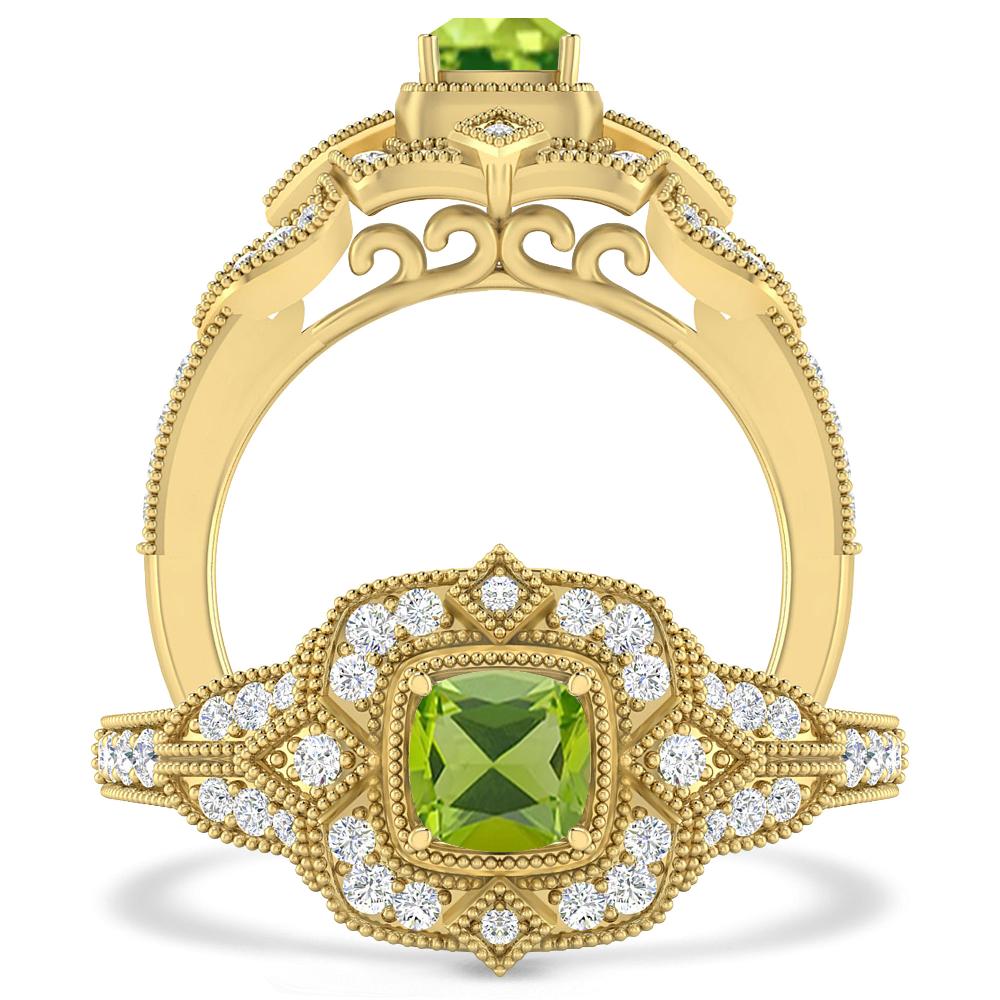Yellow Gold - Peridot