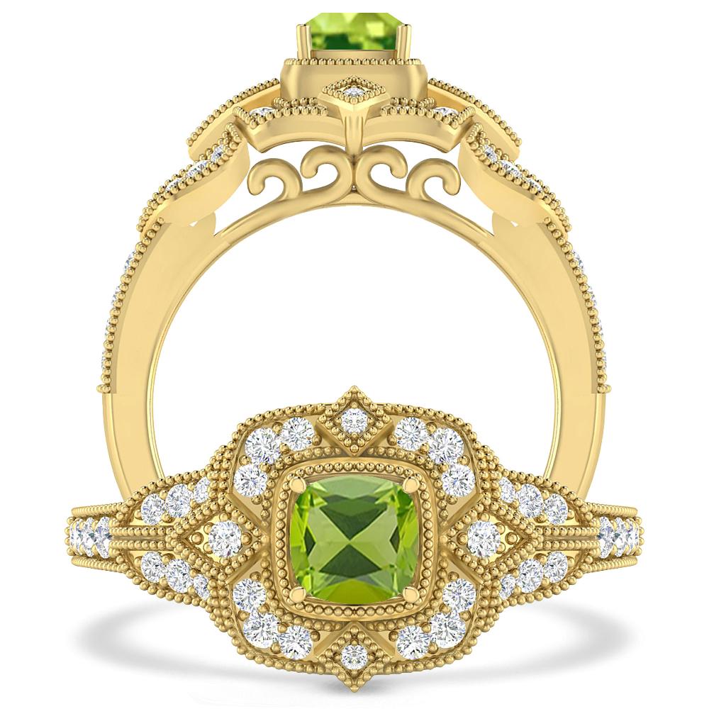 Yellow Gold - Peridot