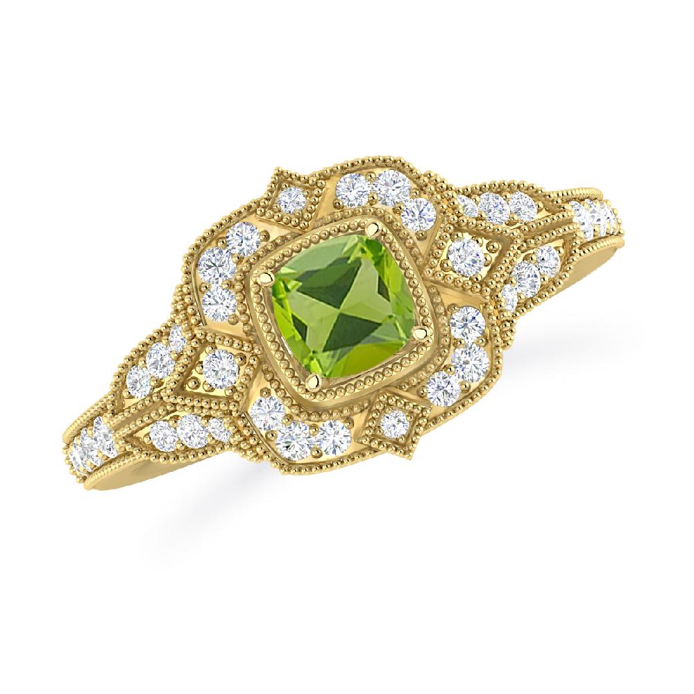 Yellow Gold - Peridot