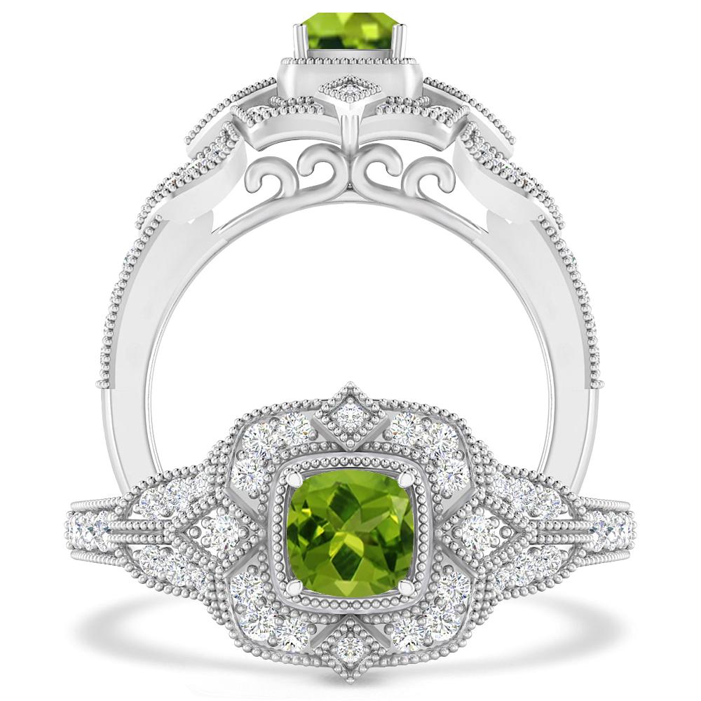 White Gold - Peridot