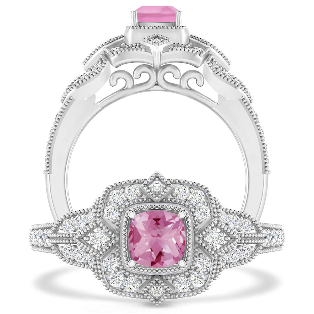 White Gold - Pink Tourmaline