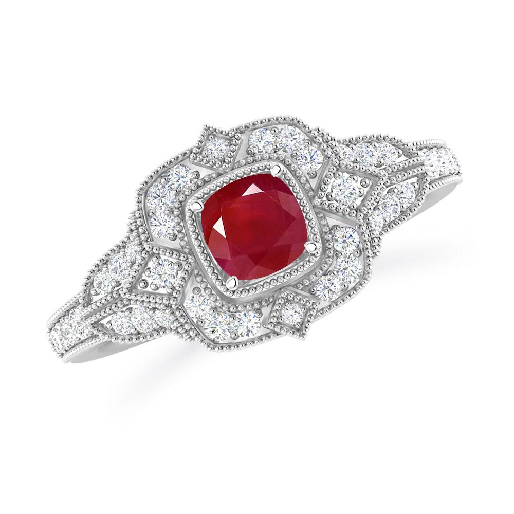 White Gold - Ruby