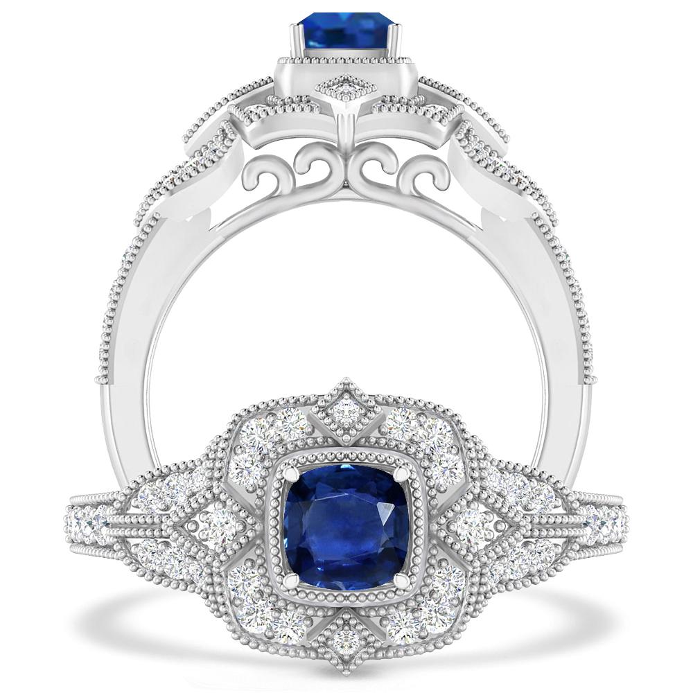 White Gold - Sapphire