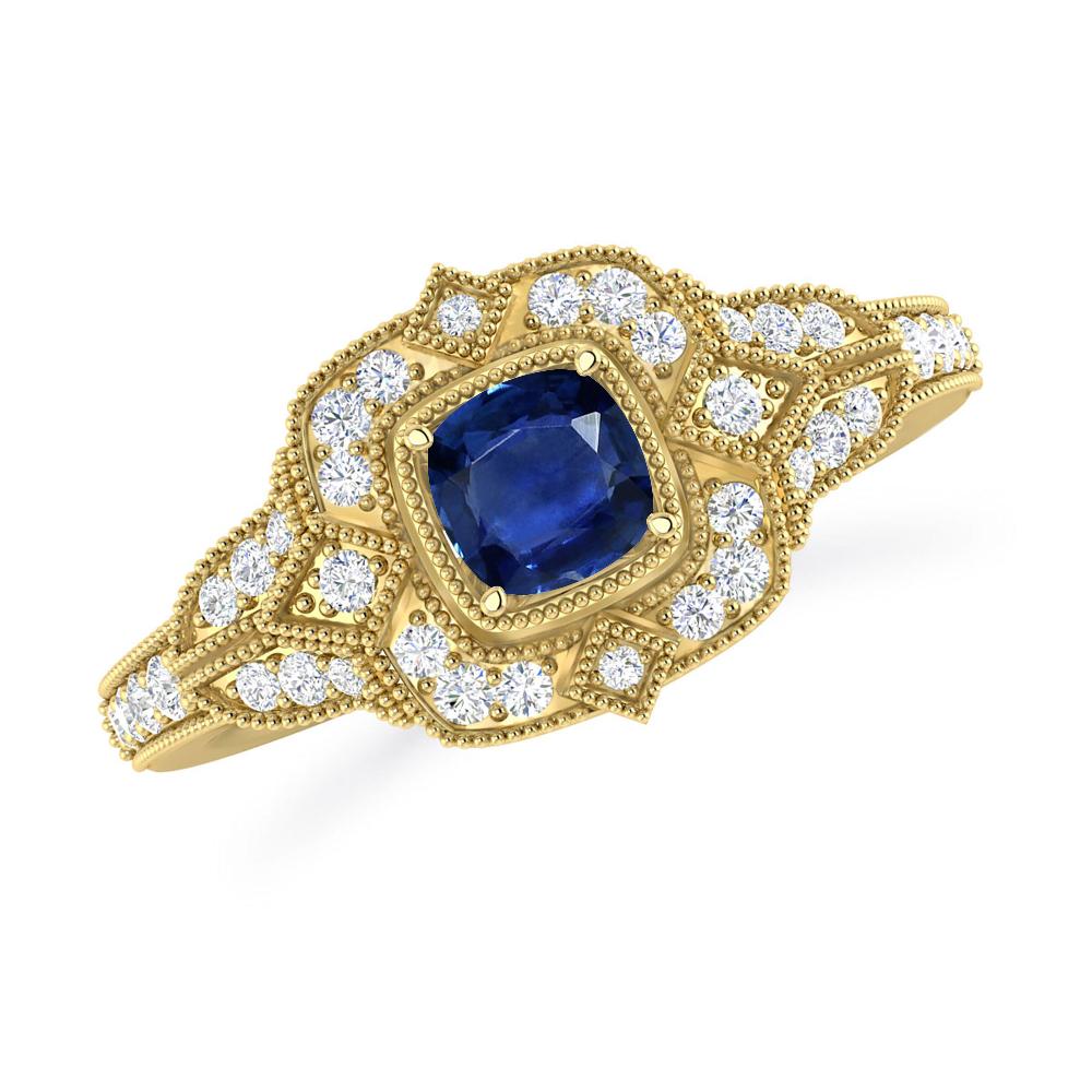 Yellow Gold - Sapphire