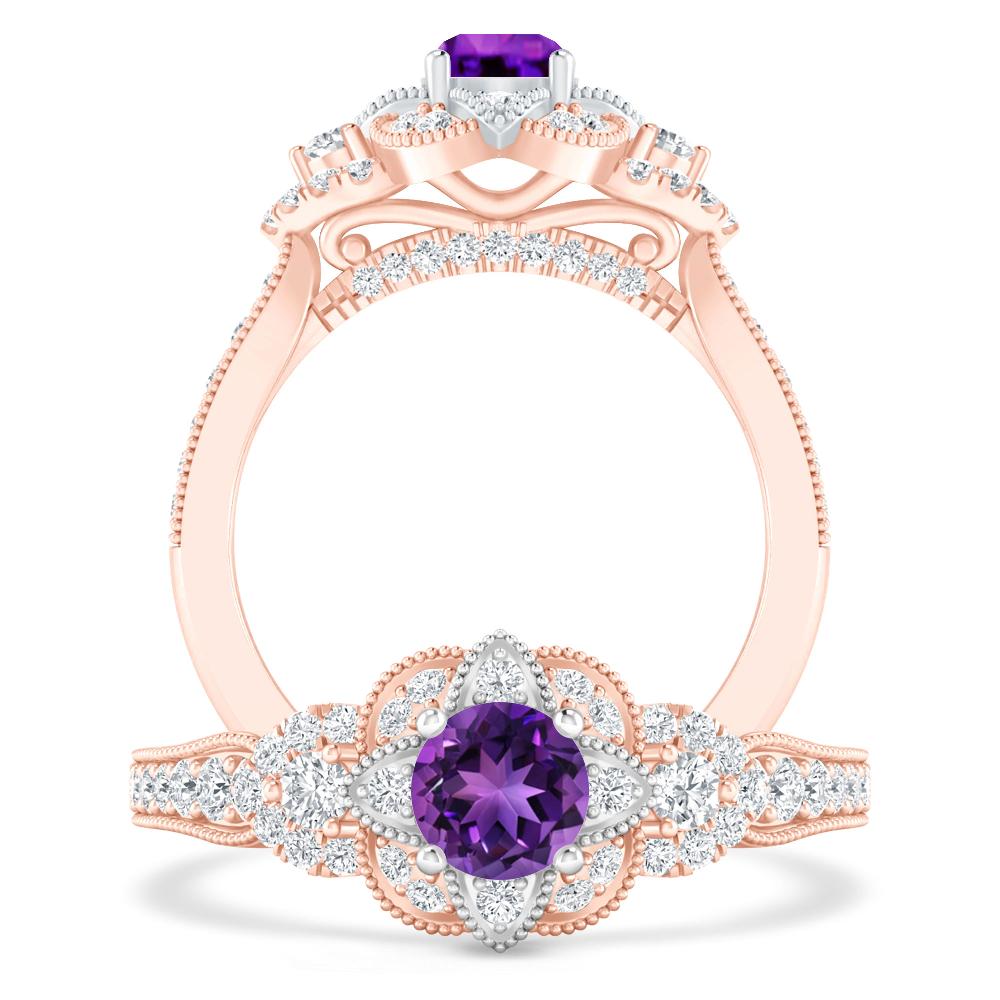 Rose Gold - Amethyst