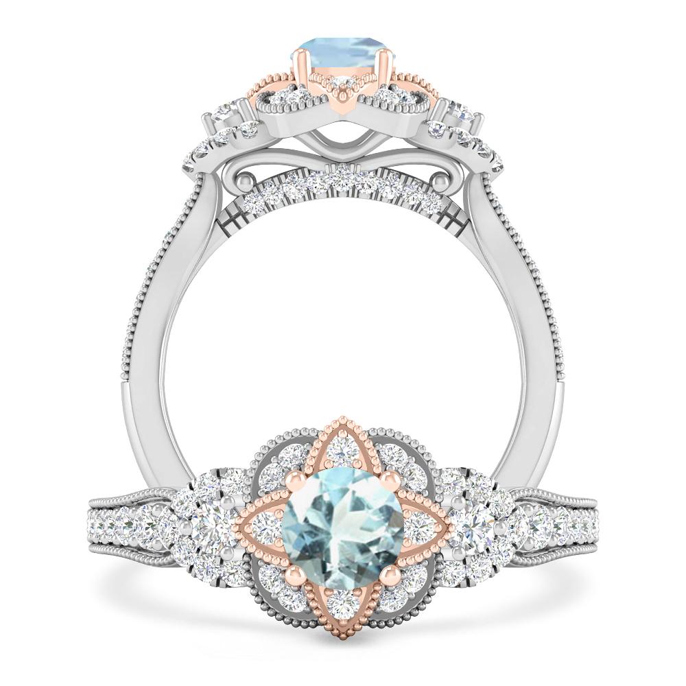 White Gold - Aquamarine